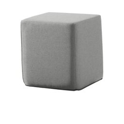 Pouf carré SITTING, h x l x p 420 x 400 x 400 mm, gris clair