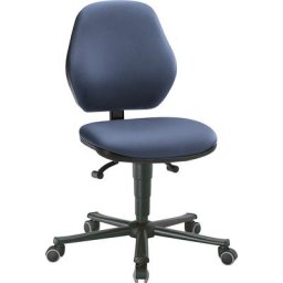 bimos Chaise d'atelier, contact permanent, avec roulettes, habillage vinyle