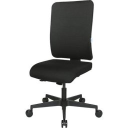 eurokraft pro Siège de bureau V1, dossier rembourré, noir / noir