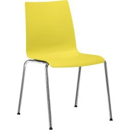 interstuhl Chaise à coque en plastique SNIKE, coque en polypropylène, jaune