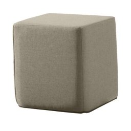 Pouf carré SITTING, h x l x p 420 x 400 x 400 mm, beige