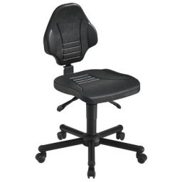 meychair Siège d'atelier pour poids élevés, charge max. 160 kg, avec roulettes, hauteur réglable de 480 à 610 mm