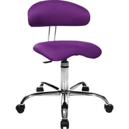 Topstar Tabouret SITNESS 40, s'adapte à tous vos mouvements, mauve