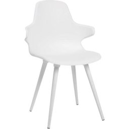 Topstar Chaises polyvalentes T2020 AL, lot de 2, avec quatre pieds en plastique, blanc