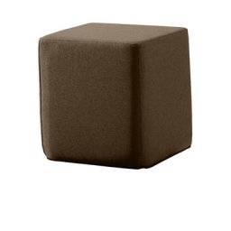 Pouf carré SITTING, h x l x p 420 x 400 x 400 mm, marron