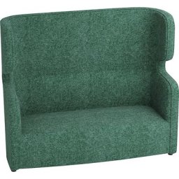 BISLEY Canapé acoustique VIVO, deux places avec dossier haut, turquoise
