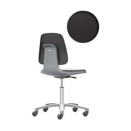 bimos Siège d'atelier LABSIT, piétement cinq branches avec roulettes, assise en mousse PU, anthracite
