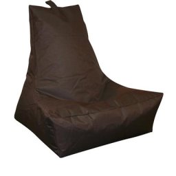 Pouf à dossier LOUNGE, h x l x p 900 x 1000 x 800 mm, marron foncé
