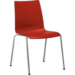 interstuhl Chaise à coque en plastique SNIKE, coque en polypropylène, rouge