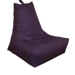 Pouf à dossier LOUNGE, h x l x p 900 x 1000 x 800 mm, mûre