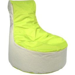 Fauteuil poire, h x l x p 900 x 800 x 800 mm, beige / vert pomme