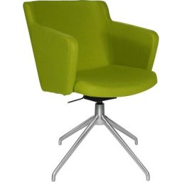 Topstar Fauteuil visiteur SFH, articulation 3D de l'assise et piétement cinq branches, vert