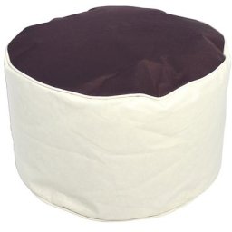 Pouf, h x Ø 320 x 530 mm, beige / brun