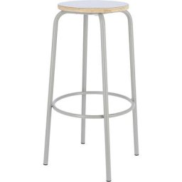 Tabouret de bar PARIS, hauteur assise 750 mm, taupe