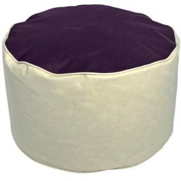 Pouf, h x Ø 320 x 530 mm, beige / mûre