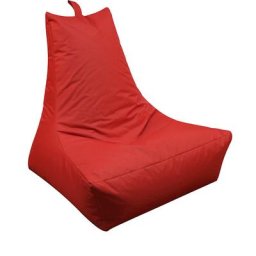 Pouf à dossier LOUNGE, h x l x p 900 x 1000 x 800 mm, rouge