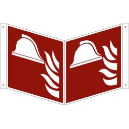 Panneaux de prévention des incendies, appareils et outillage anti-incendies, lot de 10, aluminium, panneau vertical, 200 x 200 mm