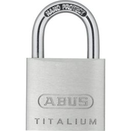 ABUS Cadenas à cylindre, 64TI/30 Lock Tag, lot de 12, argent