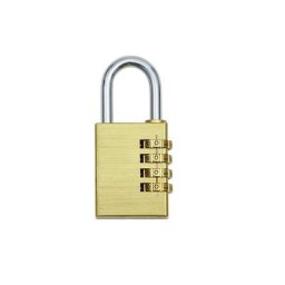 Cadenas avec serrure à combinaisons, 4 chiffres, lot de 12, épaisseur anse 6,3 mm