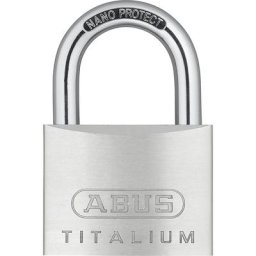 ABUS Cadenas à cylindre, 64TI/60 Lock Tag, lot de 6, argent