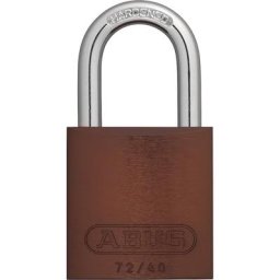 ABUS Cadenas, aluminium, 72/40, lot de 6, marron
