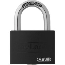 ABUS Cadenas, inscriptible, T65AL/40, lot de 12, noir