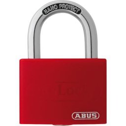 ABUS Cadenas, inscriptible, T65AL/40, lot de 12, rouge