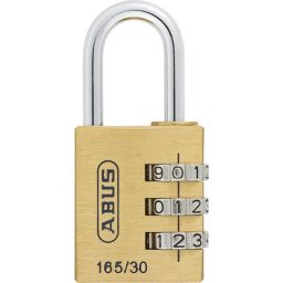 ABUS Serrure à combinaisons, 165/30 Lock Tag, lot de 6, laiton