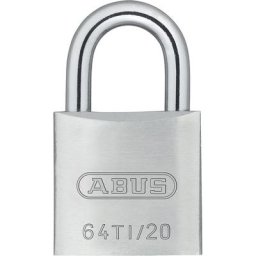 ABUS Cadenas à cylindre, 64TI/20 Lock Tag, lot de 12, argent