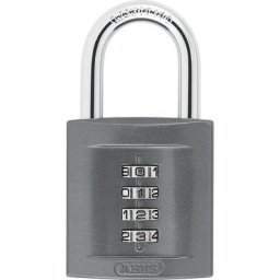 ABUS Serrure à combinaisons, 158/50 B/SB, lot de 3, noir