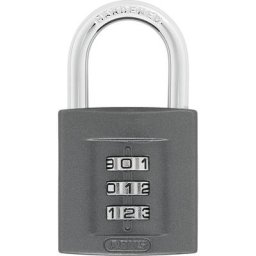 ABUS Serrure à combinaisons, 158/40 B/DFNLI, lot de 3, noir