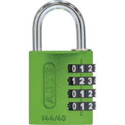 ABUS Serrure à combinaison, aluminium, 144/40 Lock Tag, lot de 6, vert