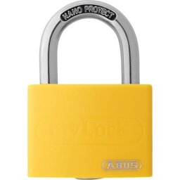 ABUS Cadenas, inscriptible, T65AL/40, lot de 12, jaune