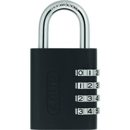 ABUS Serrure à combinaisons, 158KC/45 AP050, lot de 12, noir