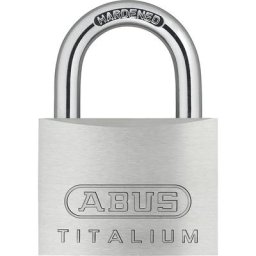 ABUS Cadenas à cylindre, 54TI/50 Lock Tag, lot de 6, argent
