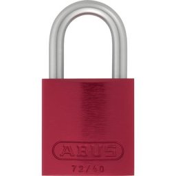 ABUS Cadenas, aluminium, 72/40, lot de 6, rouge