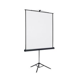 Ecran de projection sur trépied, format écran 1:1, dim. écran l x h 1470 x 1530 mm