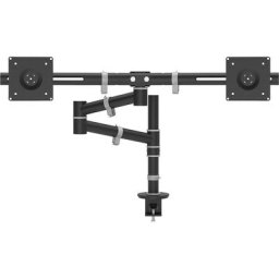 Dataflex Bras porte-écran VIEWGO, bras double pour 2 écrans, noir