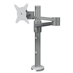 Dataflex Bras porte-écran VIEWLITE, réglable en hauteur, deux potences, argent / blanc