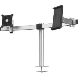 DURABLE Support pour 1 écran et 1 tablette tactile, h x l x p 445 x 780 x 190 mm, fixation au travers du plateau