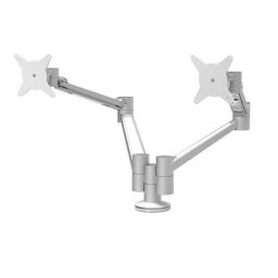 Dataflex Bras porte-écran VIEWLITE PLUS, pour 2 écrans, argent / blanc