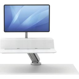 Fellowes Poste de travail assis-debout Lotus™ RT pour 1 écran, h x l x p 222 x 902 x 603 mm, blanc