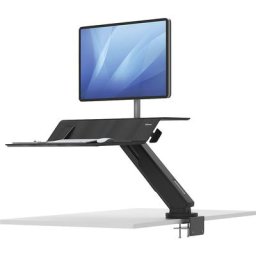 Fellowes Poste de travail assis-debout Lotus™ RT pour 1 écran, h x l x p 222 x 902 x 603 mm, noir
