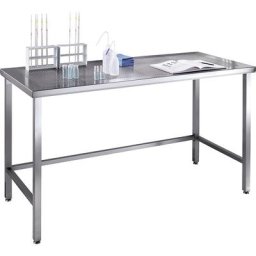 Table pour salle blanche, en inox, l x p 1800 x 800 mm