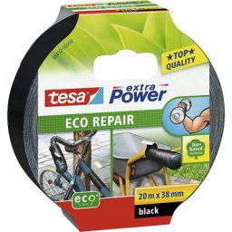 tesa Ruban toile, extra Power® Eco Repair, lot de 48 rouleaux, noir, largeur 38 mm