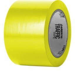 a.m.p.e.r.e Bande de marquage de sol, largeur 75 mm, jaune