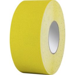 Bande de marquage des sols compatible avec gerbeurs, vinyle, largeur 75 mm, jaune, à partir de 5 pièces