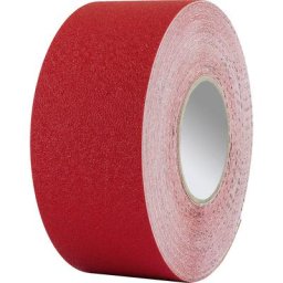Bande de marquage des sols compatible avec gerbeurs, vinyle, largeur 75 mm, rouge, à partir de 5 pièces