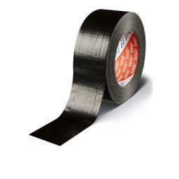 tesa Ruban toile, ruban haute résistance standard tesa® 4613, lot de 48 rouleaux, noir, largeur 48 mm