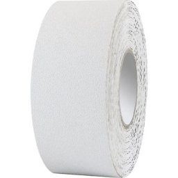 Bande de marquage des sols compatible avec gerbeurs, vinyle, largeur 75 mm, blanc